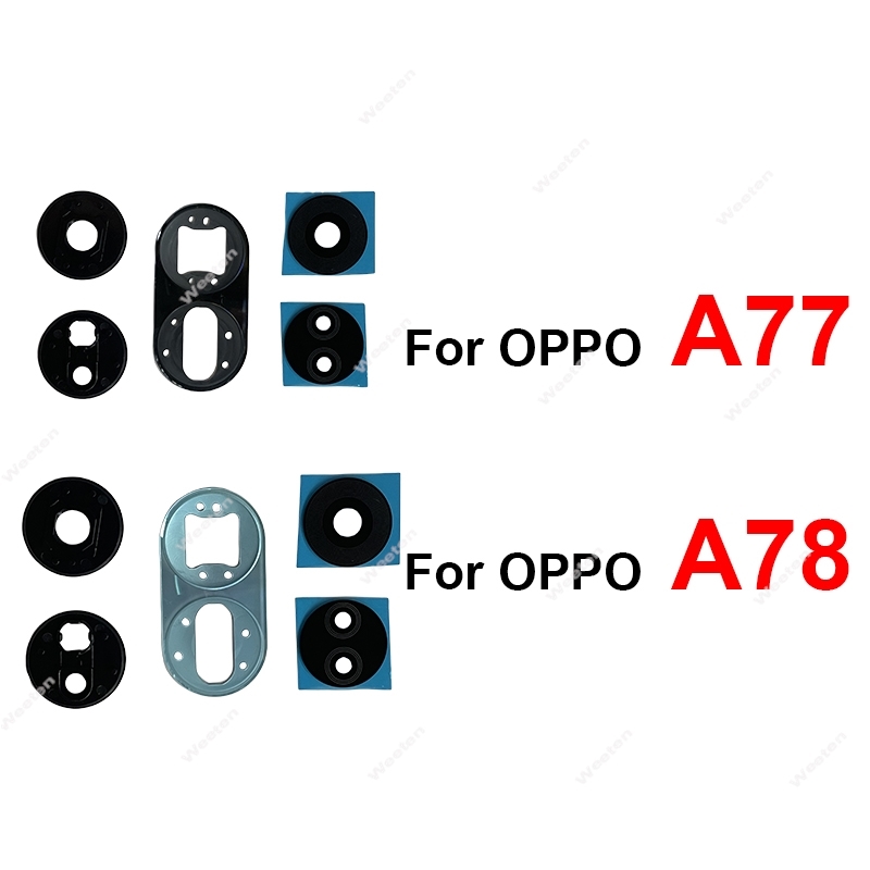 Oppo A78 - Haupt-Rückkamera-Glaslinsenrahmen für OPPO A77 A78 2022,