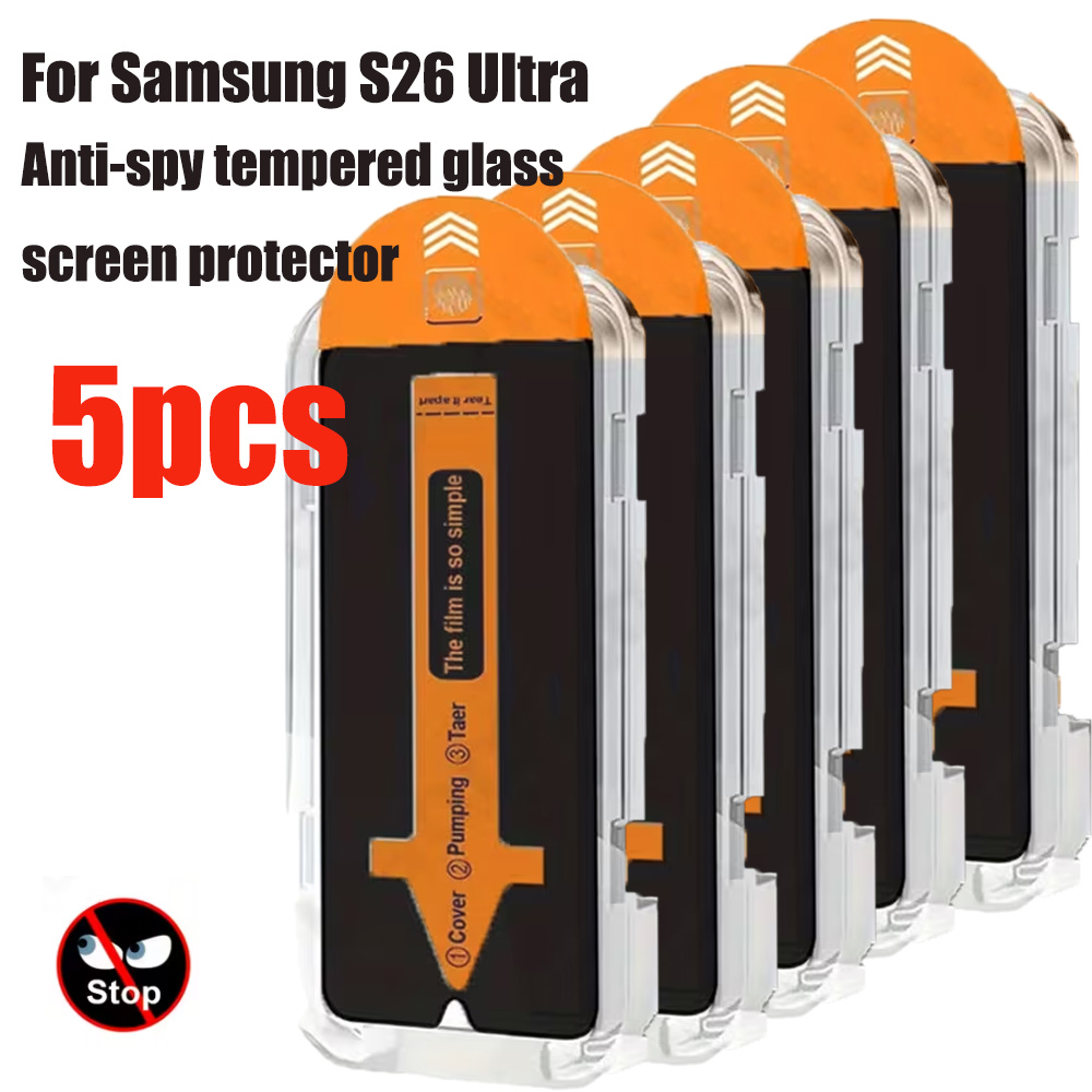 Screen Alignment Tool - 5 Stück Sichtschutz-Displayschutzfolie für Samsung Galaxy