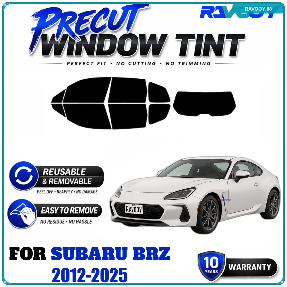 Air Bubble Remover - RAVOOY Vorgeschnittene Fensterfolie, Wiederverwendbare Abnehmbare EPU-Folie,