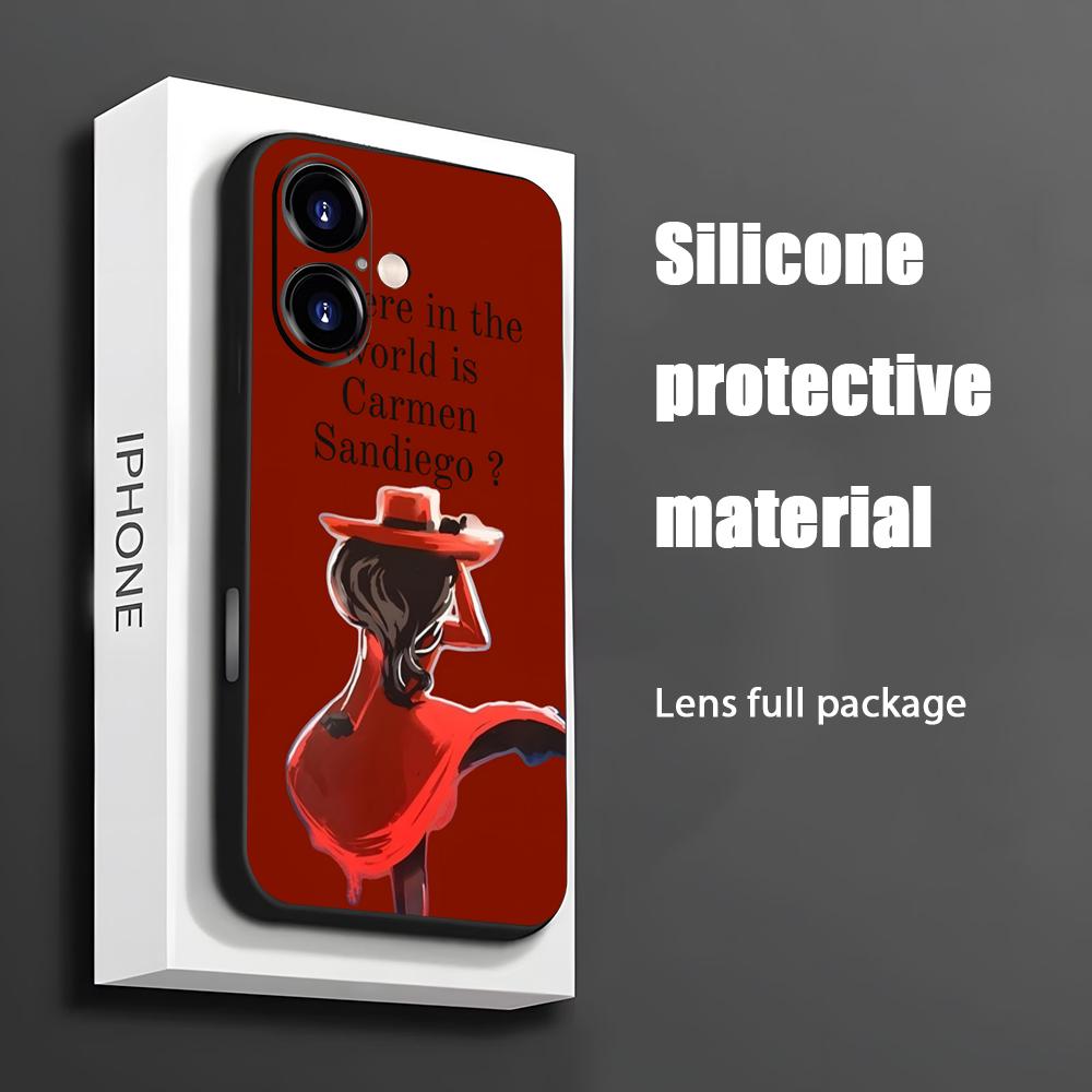 Apple Iphone 16 - Heiße Carmen Sandiego Cartoon Handyhülle für