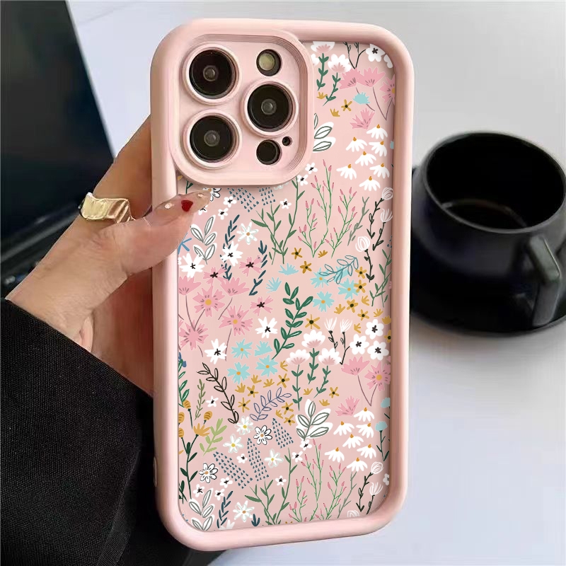 Xiaomi Redmi Note 13 - Rosa Hochwertige Bambus-Blumenmuster iPhone-Hülle für Xiaomi