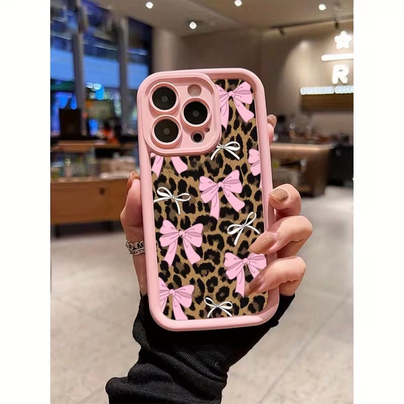 Apple Iphone 16 - Leopardenmuster Schleife Handyhülle für iPhone 18