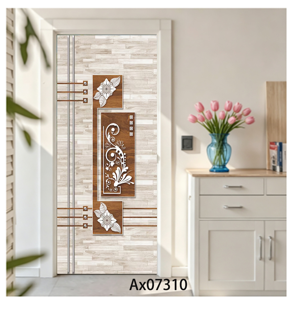 Retro Blumen-Holz-Marmor-Türau – Full Cover Adhesive Bewertung und Preis