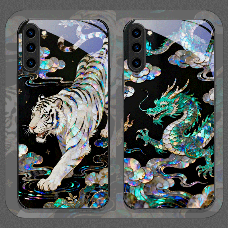 Stilvolle Tiger-Drachen-Marmor – Samsung Galaxy S24 Bewertung und Preis