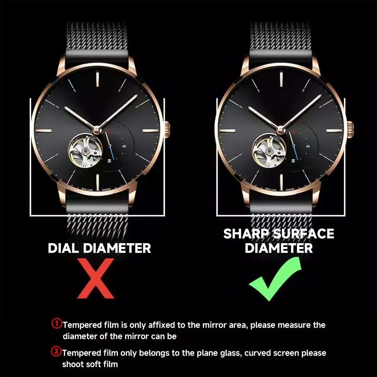 26–46 mm Universal-Schutzfolie – Smartwatch Screen Film Bewertung und Preis